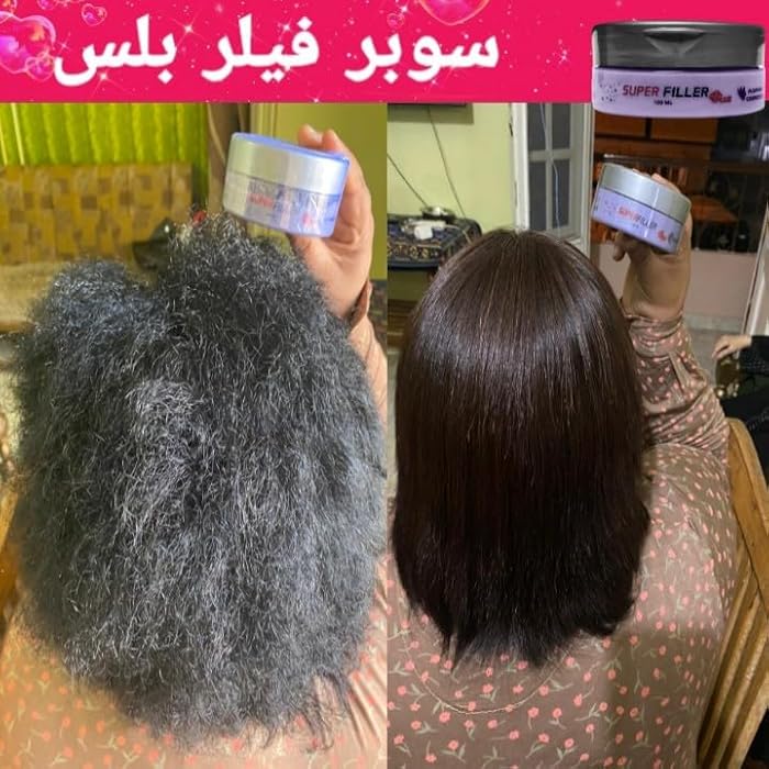 عرض لتر 10 عبوة فيلر سوبر بلس وعبه هدية لتعزيز بالبروتين والكريتين والكولاجين - Image 4